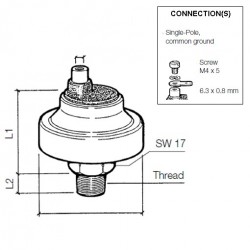 Pressure switches: 230-213-001-011C VDO