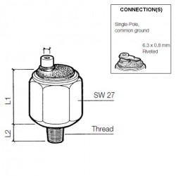 Pressostats : 230-112-004-004C VDO