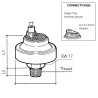 230-113-001-008C VDO Pressure Switch 5.40 Bar - M12