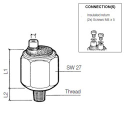 230-112-005-001C VDO Pressure switch 1.00 Bar - M10