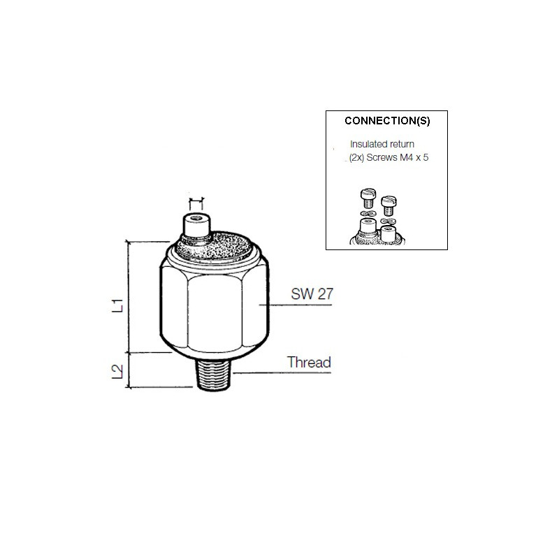 230-112-005-001C VDO Pressure switch 1.00 Bar - M10