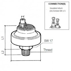 Pressostats: 230-213-002-004C VDO