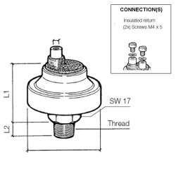 Pressure switches: 230-213-004-002C VDO