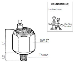 230-112-005-003C VDO Pressure switch 1.80 Bar - M10