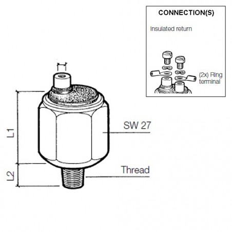 Pressure switches: 230-112-005-003C VDO