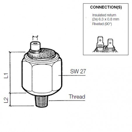 Pressure switches: 230-112-007-005C VDO