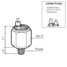 230-112-007-005C VDO Pressure switch 0.30 Bar - M14