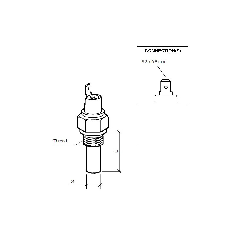 232-011-017-015D VDO Temperature switch 60°C - M14