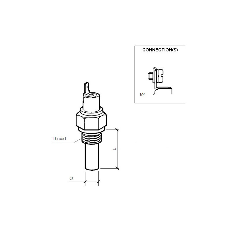 232-011-017-005D VDO Temperature Switch 120°C - 1/2-14 NPTF
