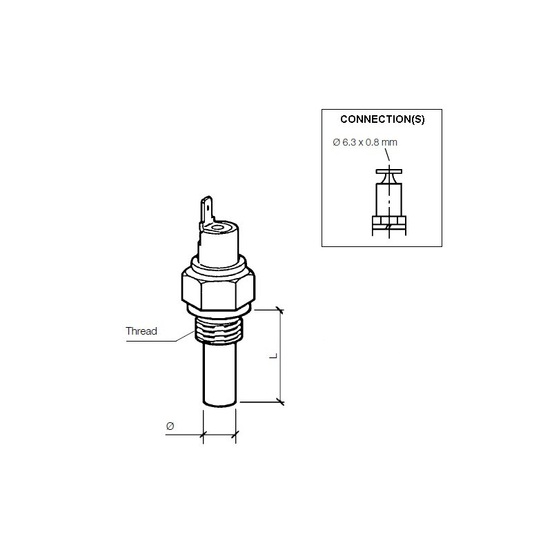 232-011-005-027D VDO Temperature switch 150°C - M10