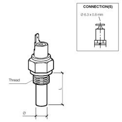 232-011-005-028D VDO Temperature Switch 170°C - M10
