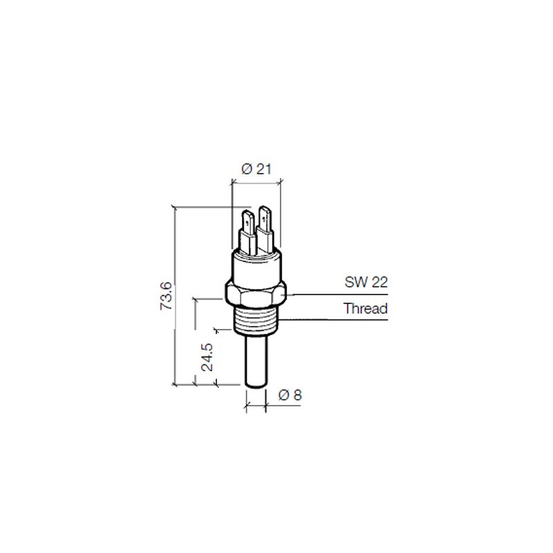 2x KSD301 Temperaturschalter Thermostat – 75°C, N.C., 250V 10A – Für Haushaltsgeräte Wie Kaffeemaschinen & Wasserkocher