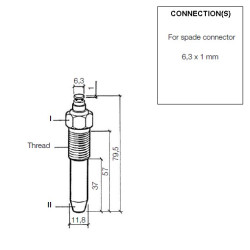 323-801-028-001C VDO Oil Temperature Sensor 250°C - M14