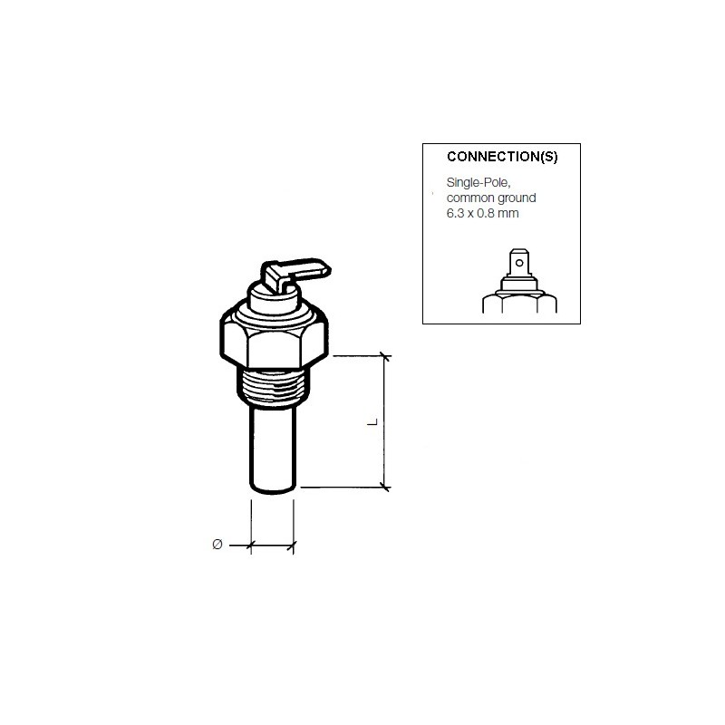 VDO Öltemperatursensor 150°C - M14 VDO Öltemperatursensor 150°C - M14