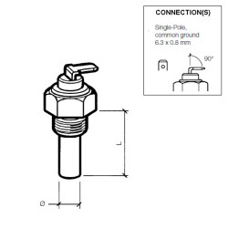 323-801-012-003D Continental VDO - Oil Temperature Sensor 150°C - M18