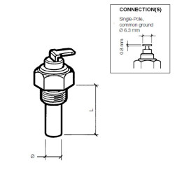 323-801-005-001D Continental VDO Cooling Water Sensor 120°C - 1/8-27 NPTF