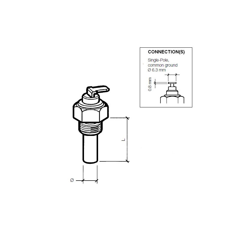 323-801-010-001D Continental VDO Oil Temperature Sensor 150°C - M10
