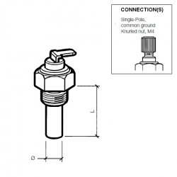 Temperature Sensor Sender Water Antifreeze Coolant 120 Thread M14 X 1.5 VDO 