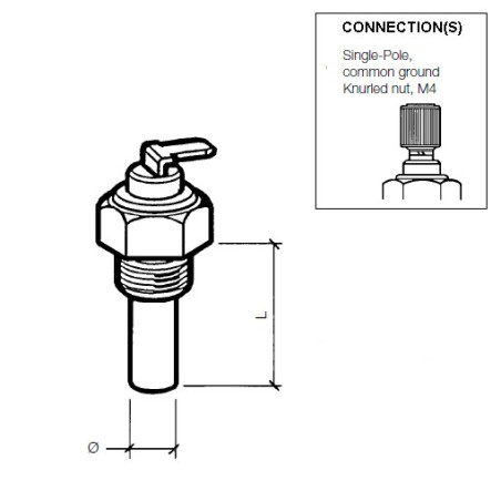 323-801-004-012C Continental VDO - Oil Temperature Sensor 150°C - M16