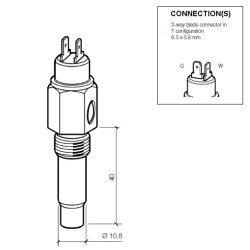 323-803-004-004D VDO Cooling Water Sensor 120°C - 5/8-18 NF-3