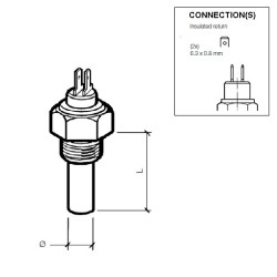 323-805-003-002N Continental VDO - Oil Temperature Sensor 150°C - 1/4-18 NPTF