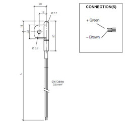 323-809-010-006C VDO Outdoor Temperature Sensor 50°C