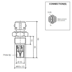 323-809-019-003A VDO Air Temperature Sensor 150°C - M18
