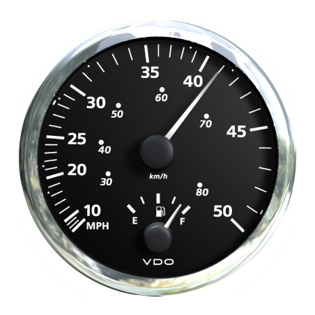 A2C53406160 Veratron ViewLine Combi Speed and Fuel Black 110mm