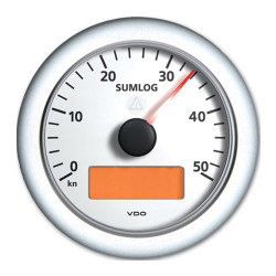 A2C59514257 Veratron ViewLine Sumlog & Compass 50kn White 85mm