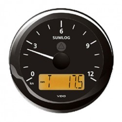 VDO ViewLine Sumlog Speed 12kn Black 85mm
