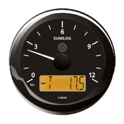 A2C59512404 Veratron ViewLine Sumlog Speed 12kn Black 85mm