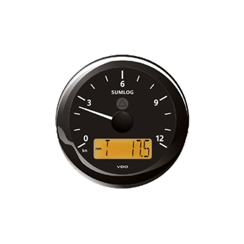 VDO ViewLine Sumlog Snelheid 12kn Zwart 85mm VDO ViewLine Sumlog Snelheid 12kn Zwart 85mm