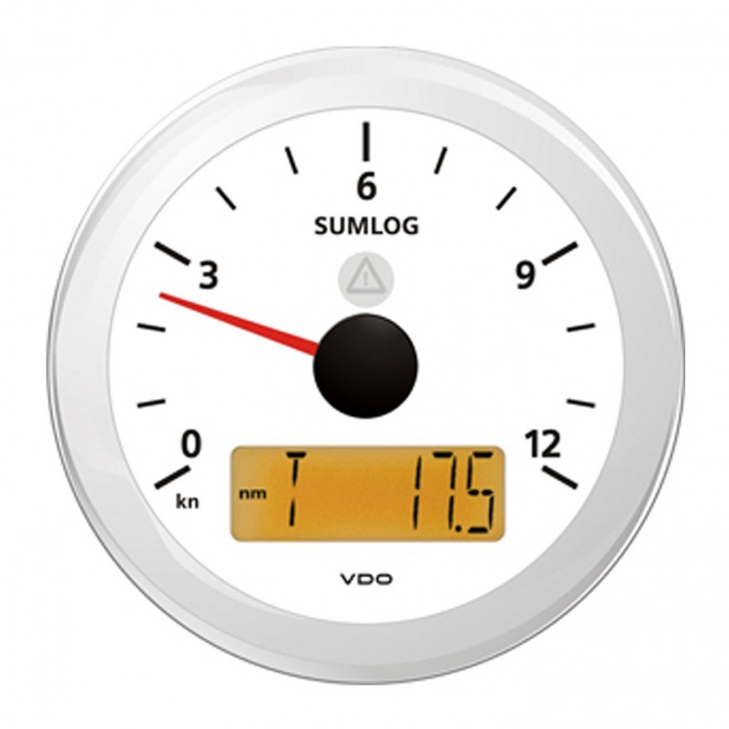 VDO ViewLine Sumlog & Kompass Kit 12kn Weiß 85mm